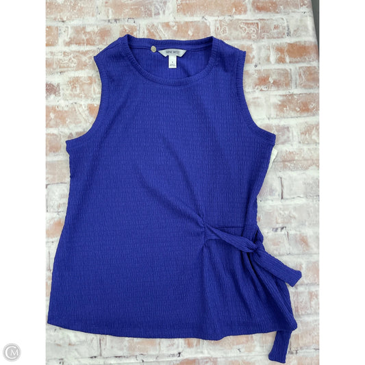 Top Sleeveless By Nine West In Blue, Size: S