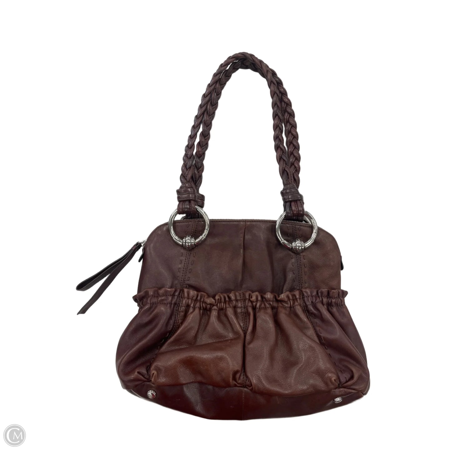 Handbag Leather By B. Makowsky, Size: Large