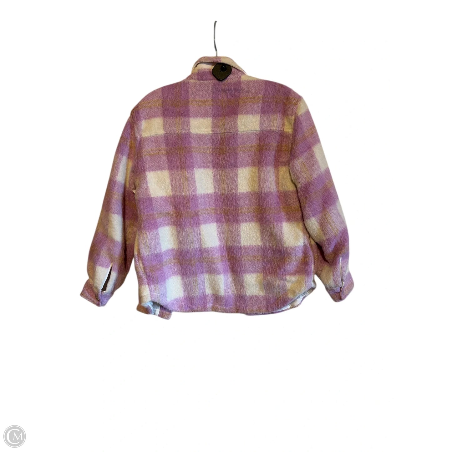 Jacket Shirt By Clothes Mentor In Purple, Size: Xs