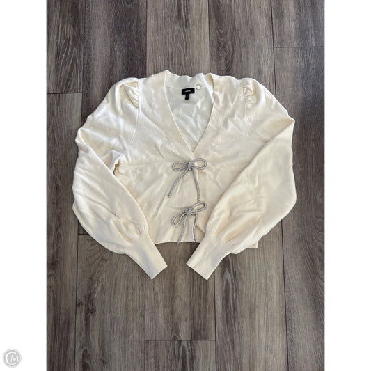 Sweater Cardigan By Express In Cream, Size: Xs