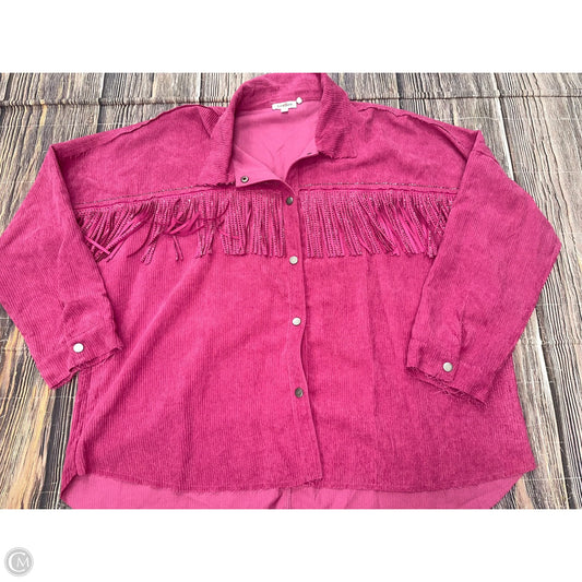 Top Long Sleeve By Clothes Mentor In Pink, Size: 2x