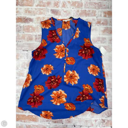 Top Sleeveless By Maurices In Blue, Size: M