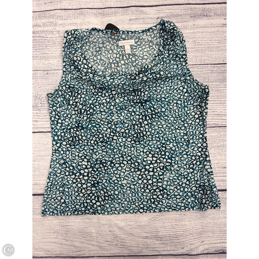 Top Sleeveless By Charter Club In Blue, Size: L