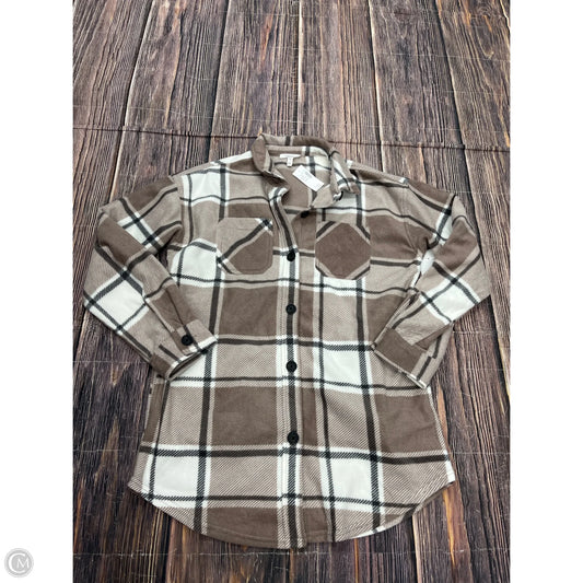 Jacket Shirt By Maurices In Brown, Size: Xs