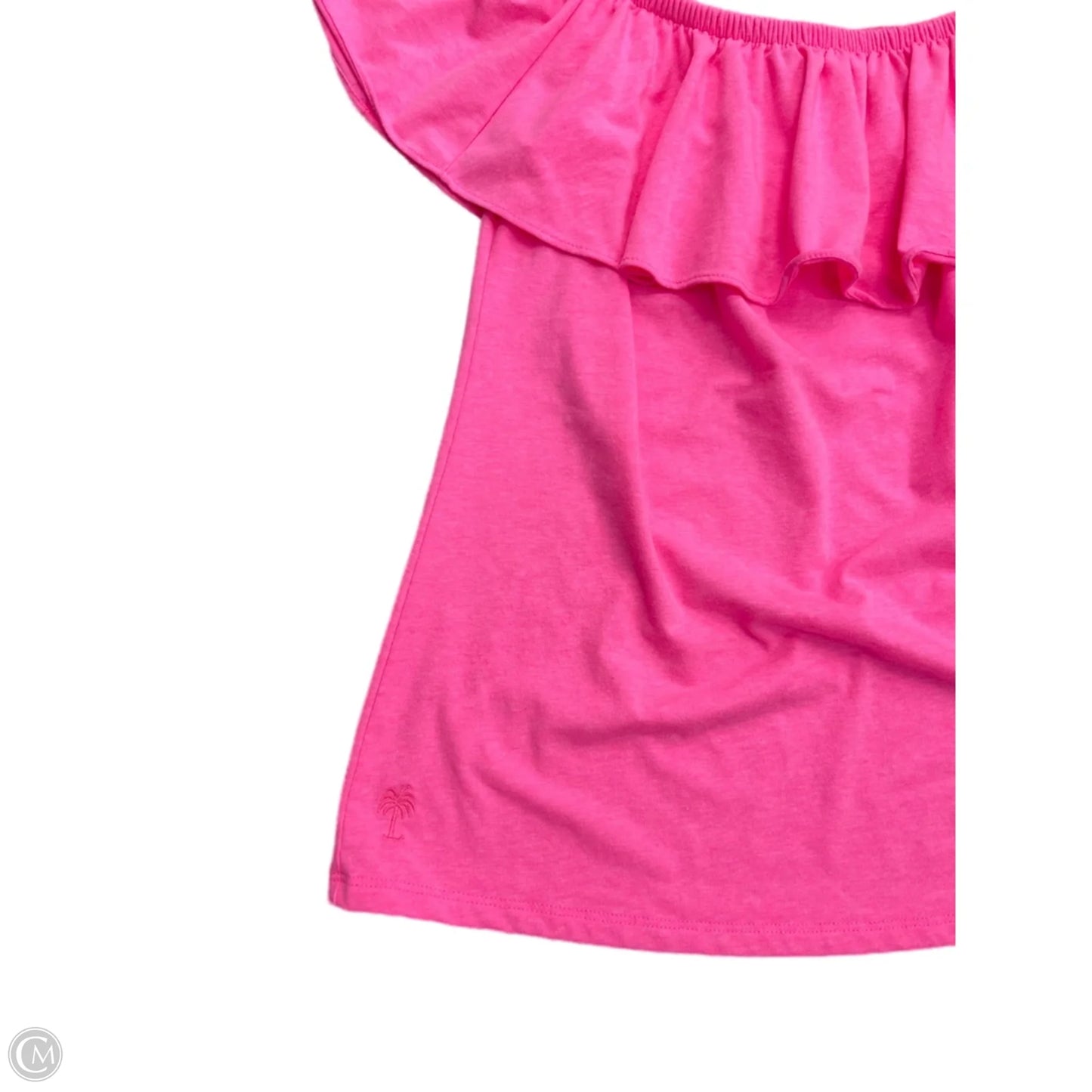 Top Short Sleeve Designer By Lilly Pulitzer In Pink, Size: S
