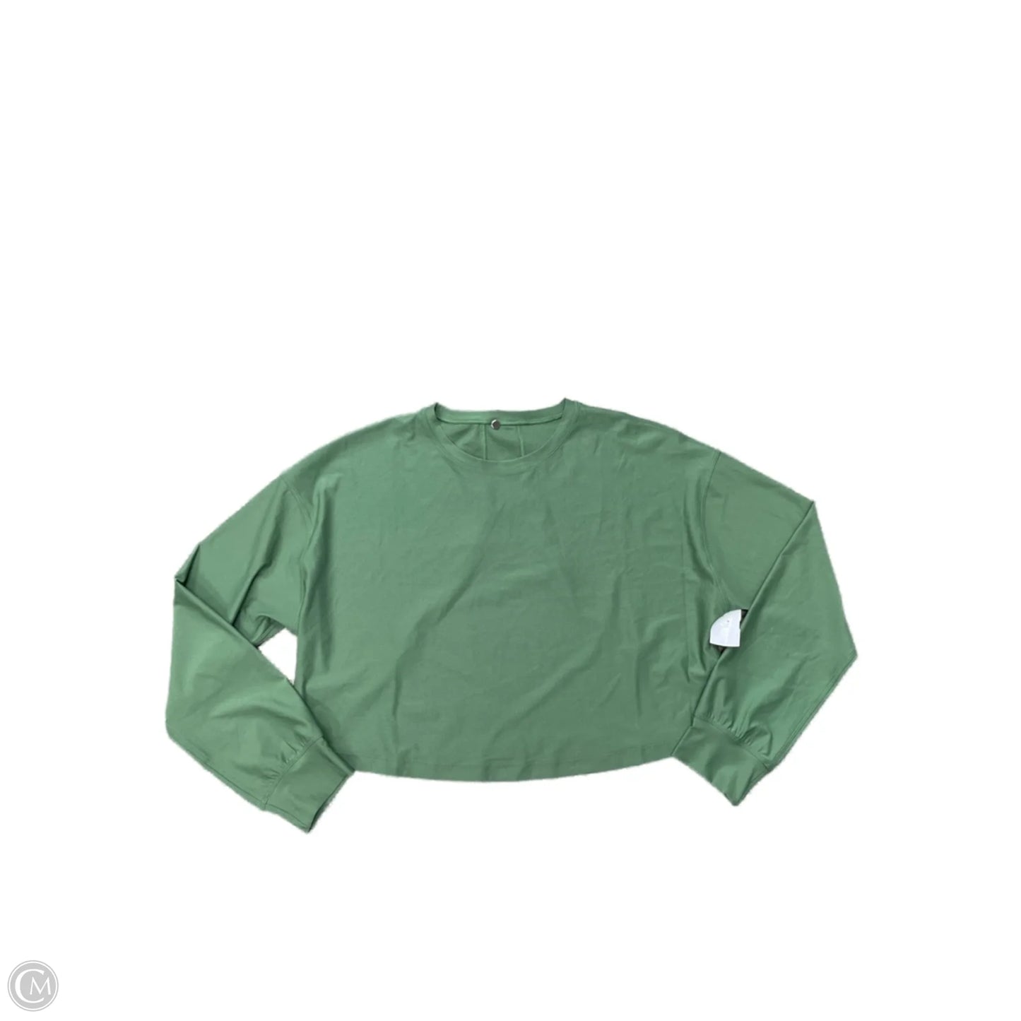 Athletic Top Long Sleeve Crewneck By Lululemon In Green, Size: 8