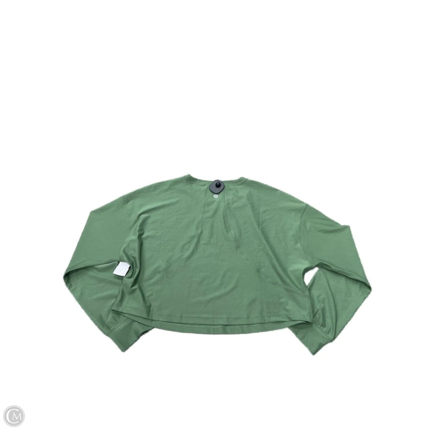 Athletic Top Long Sleeve Crewneck By Lululemon In Green, Size: 8