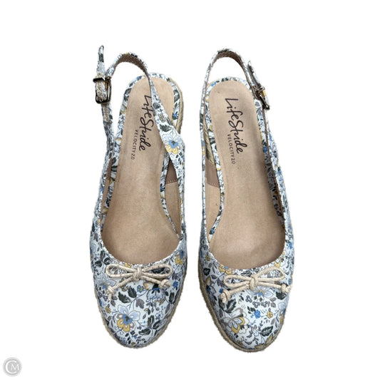 Shoes Heels Platform By Life Stride In Floral Print, Size: 10