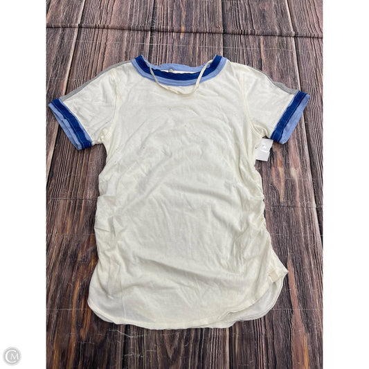 Top Short Sleeve By We The Free In Cream, Size: Xl