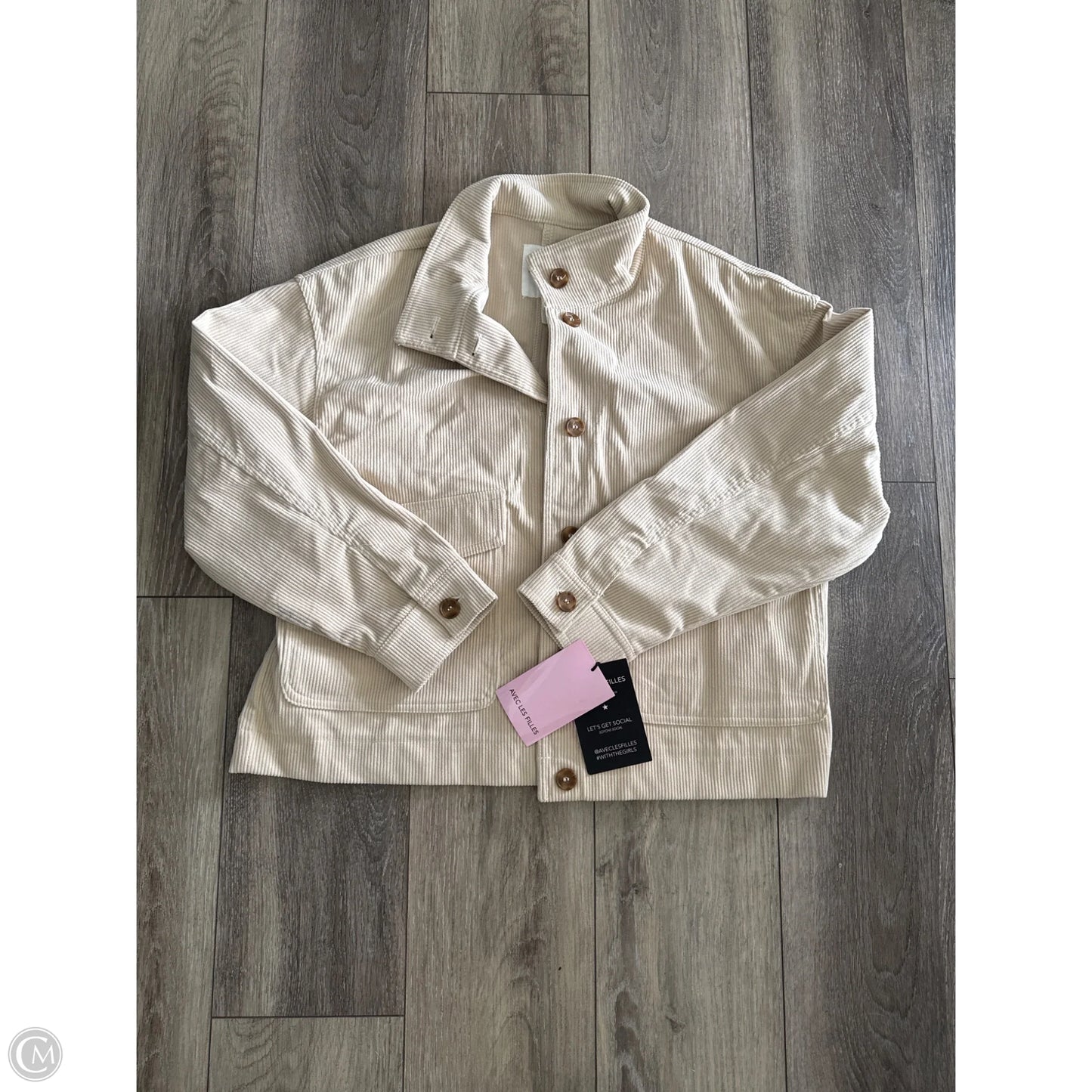 Blazer By Avec Les Filles In Cream, Size: L