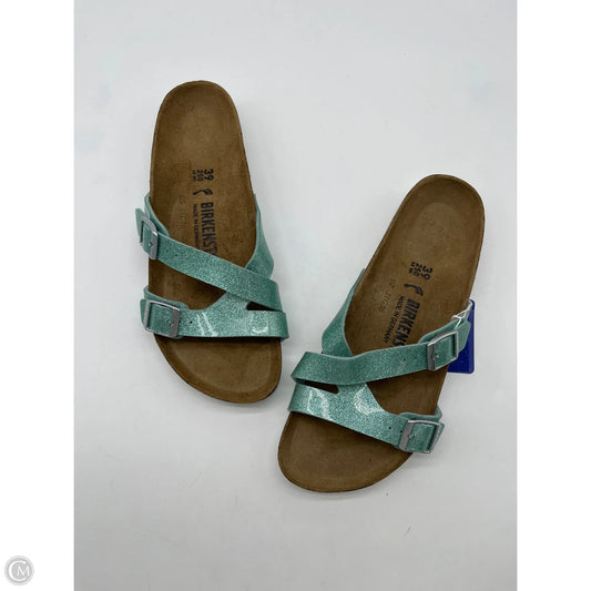 Shoes Flats By Birkenstock In Blue, Size: 8