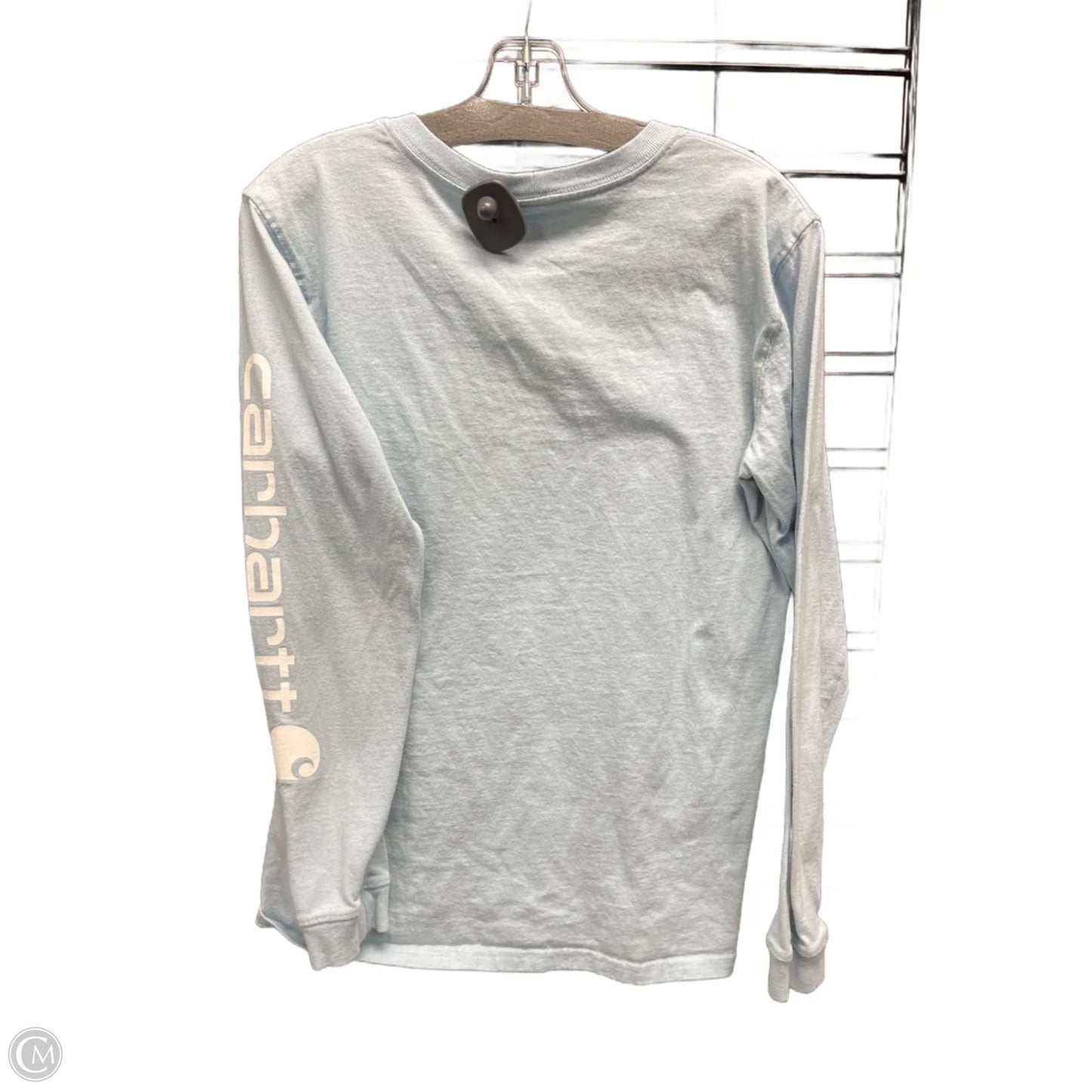 Top Long Sleeve By Carhartt In Blue, Size: S
