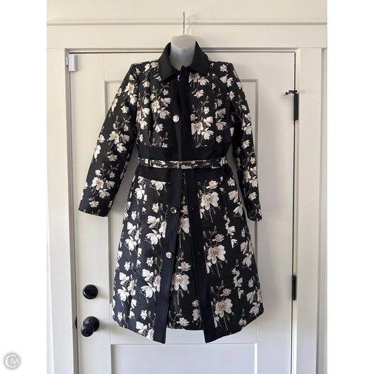 Coat Trench Coat By Etcetra In Black, Size: M
