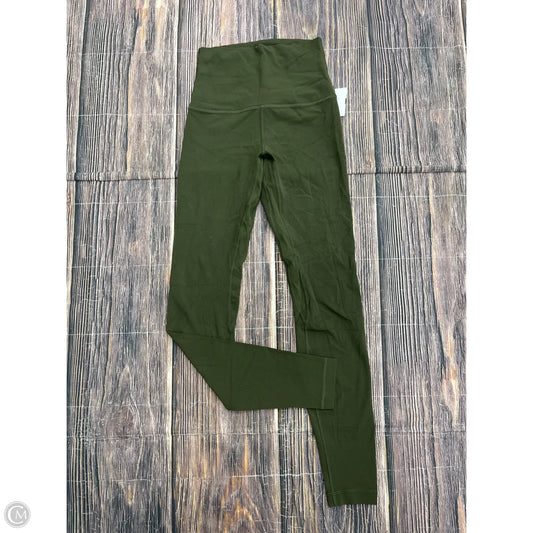 Athletic Leggings By Lululemon In Green, Size: 4