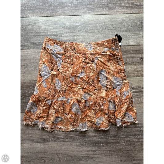 Skirt Mini & Short By Pilcro In Orange, Size: L