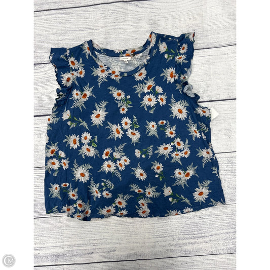 Top Sleeveless By Maurices In Blue, Size: 2x