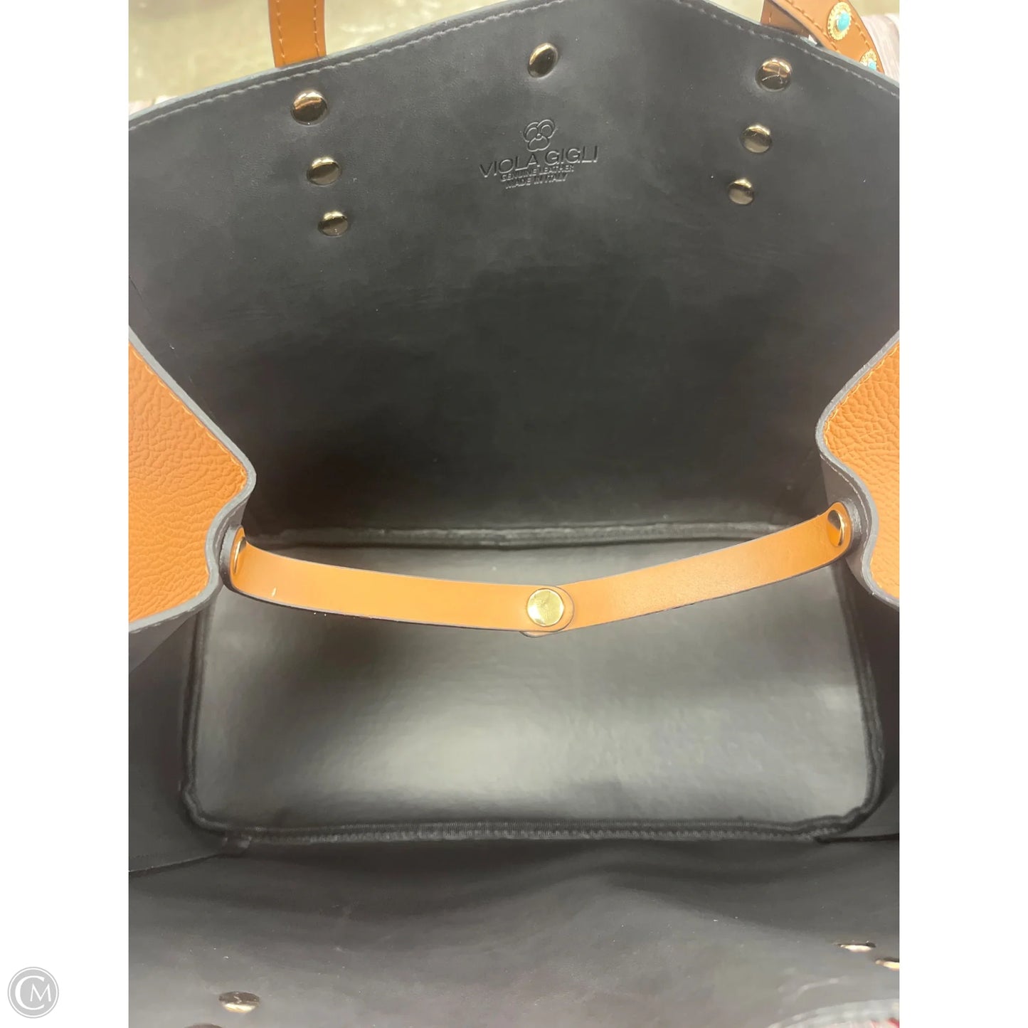 Handbag Leather By Clothes Mentor, Size: Large