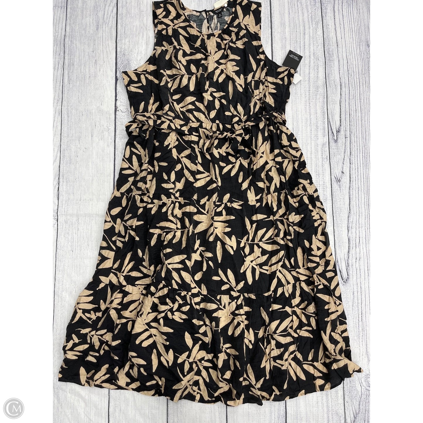 Dress Casual Maxi By Simply Vera In Black, Size: 4x