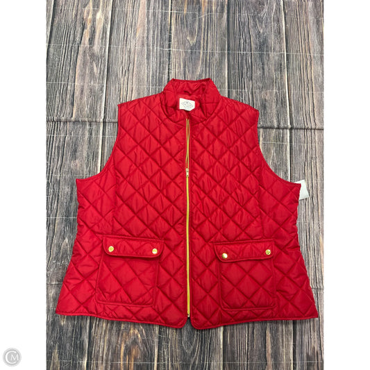 Vest Puffer & Quilted By St Johns Bay In Red, Size: 3x