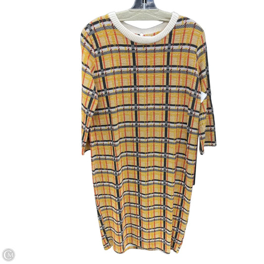 Dress Casual Midi By Zara In Yellow, Size: M