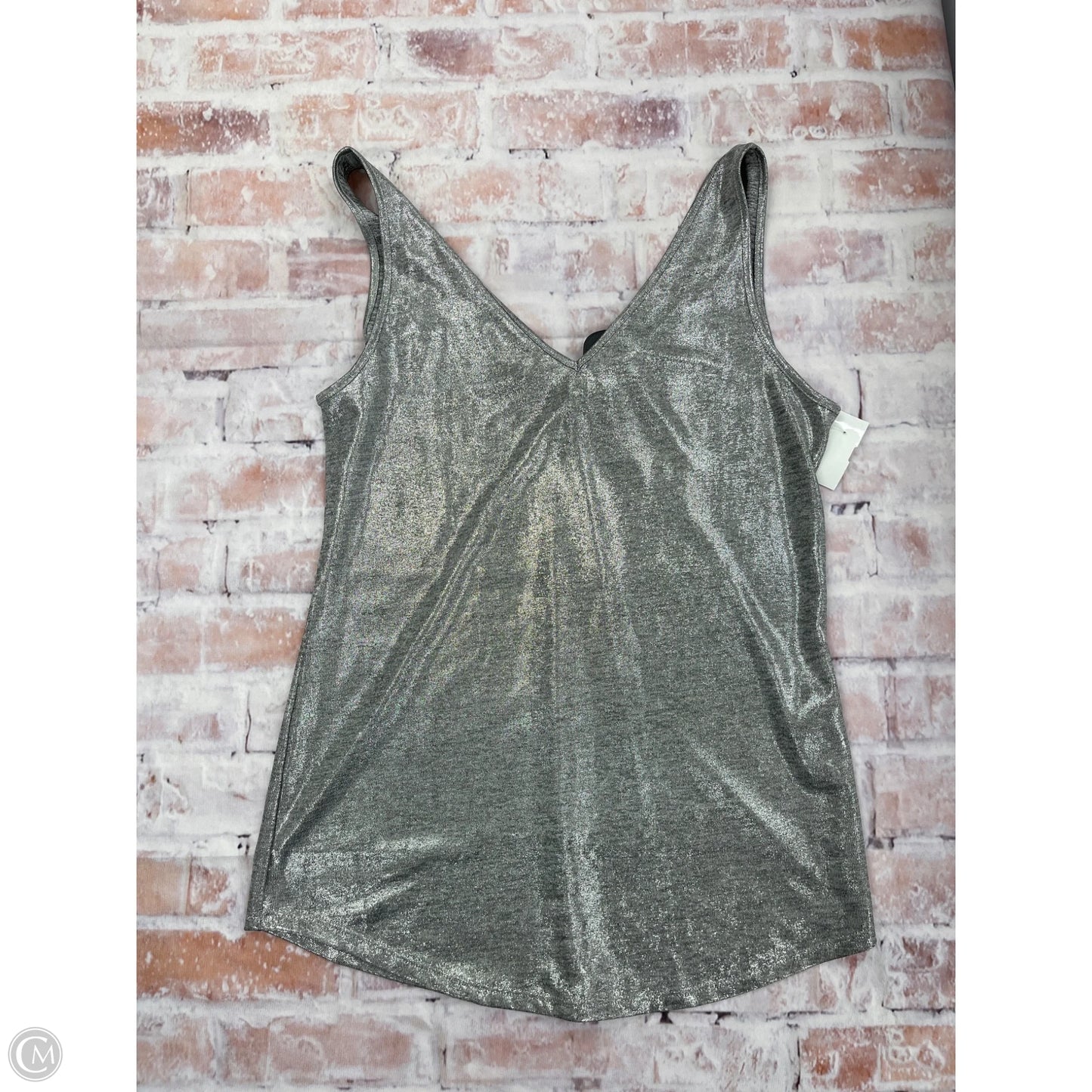 Tank Top By White House Black Market In Silver, Size: Xs