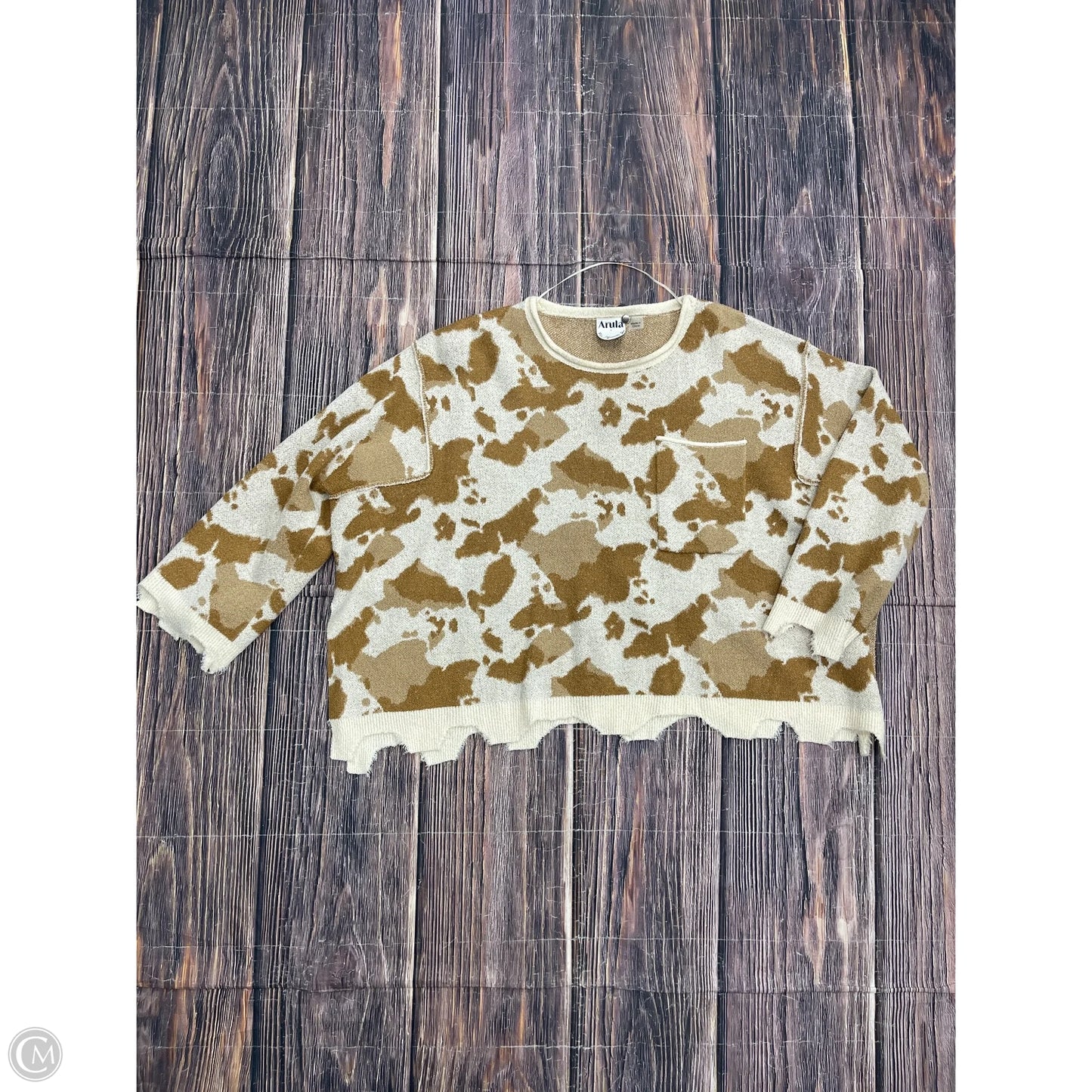 Sweater By Arula In Tan, Size: 1x