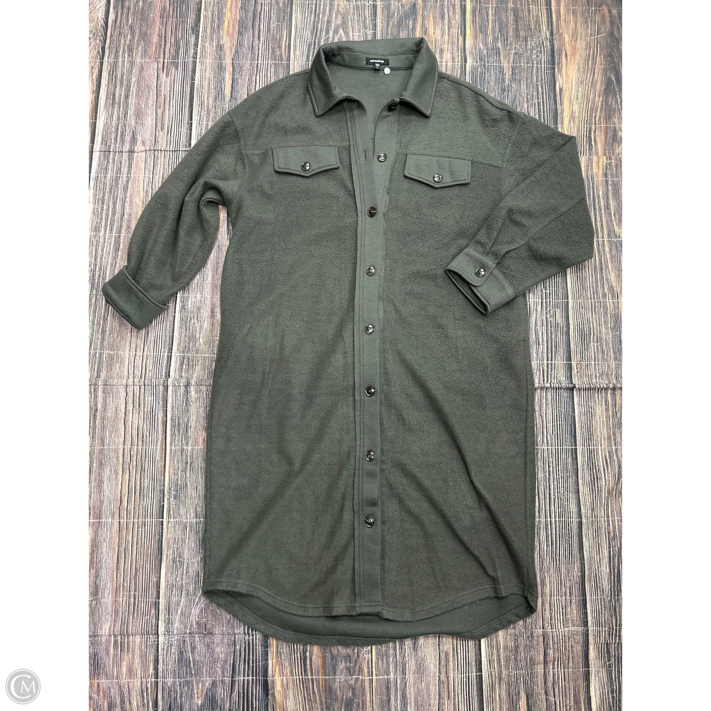 Jacket Shirt By Mittoshop In Brown, Size: L