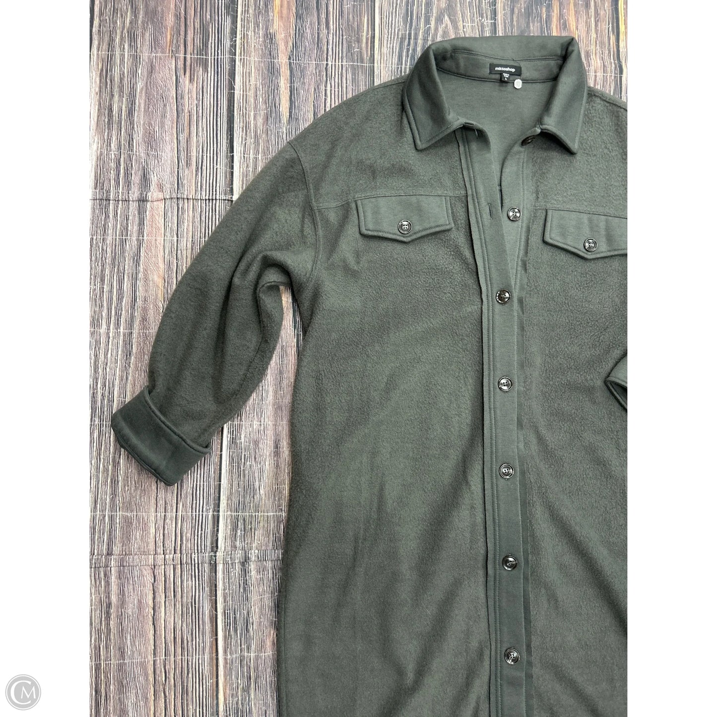 Jacket Shirt By Mittoshop In Brown, Size: L