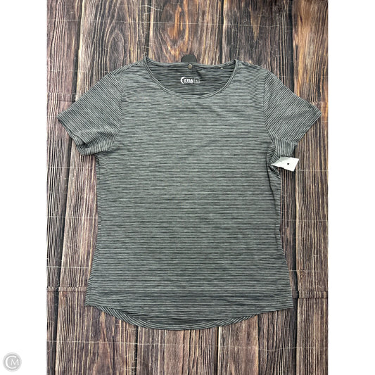 Athletic Top Short Sleeve By Zyia In Grey, Size: L