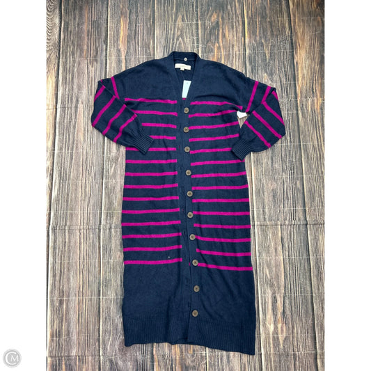 Cardigan By Loft In Navy, Size: Mp