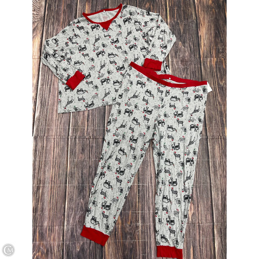 Pajamas 2pc By Clothes Mentor In Grey, Size: 2x
