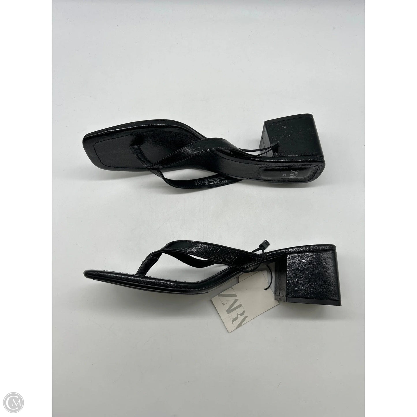 Sandals Heels Block By Zara In Black, Size: 11