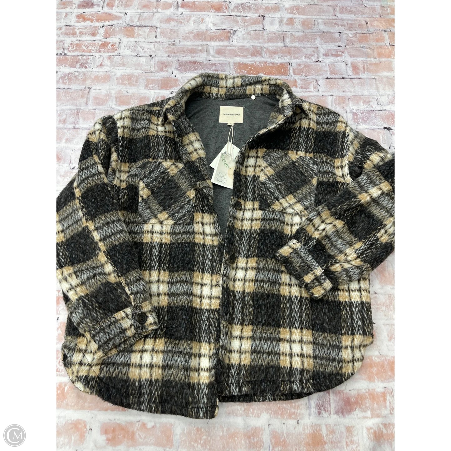 Jacket Shirt By Thread And Supply In Tan, Size: Xl