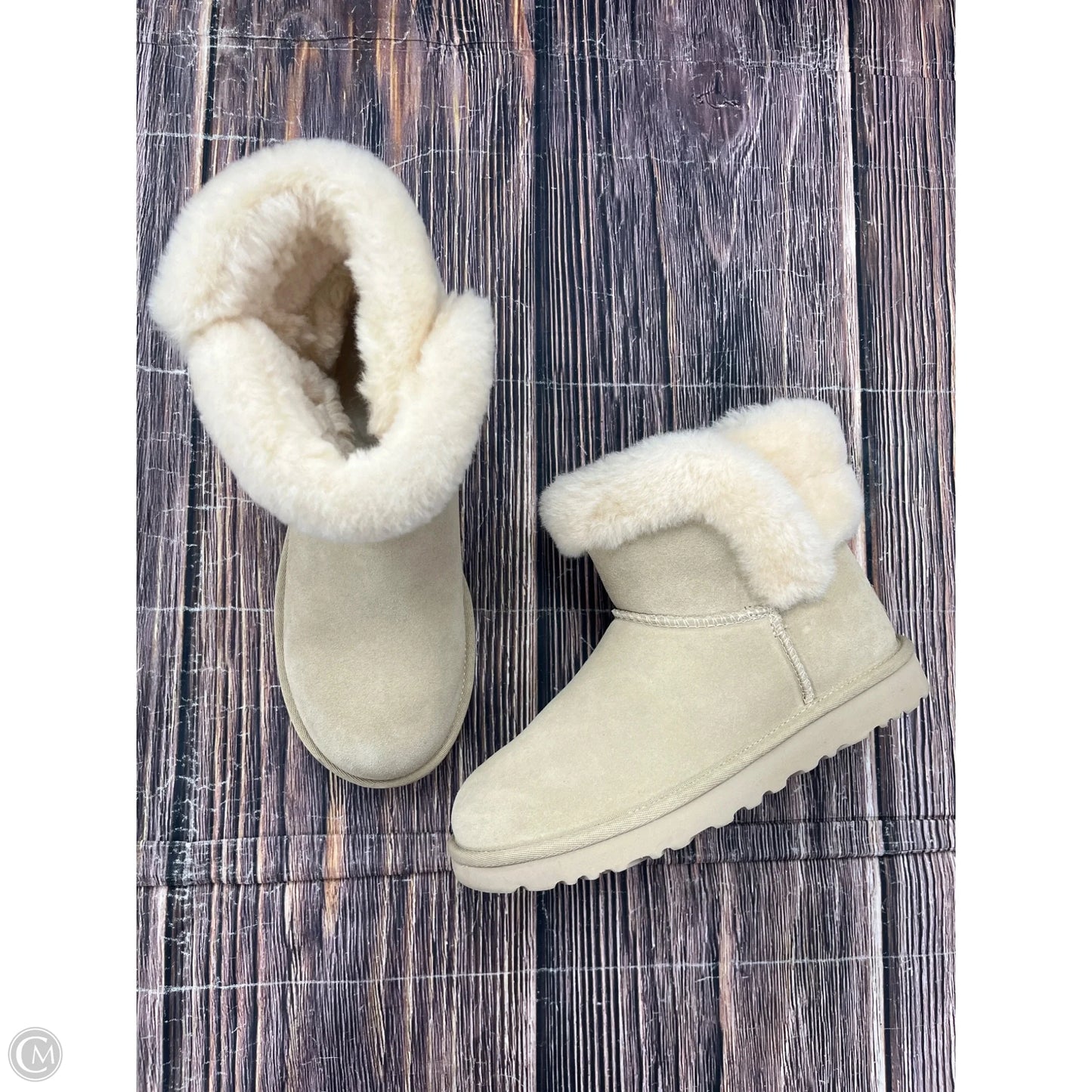 Boots Designer By Ugg In Cream, Size: 7
