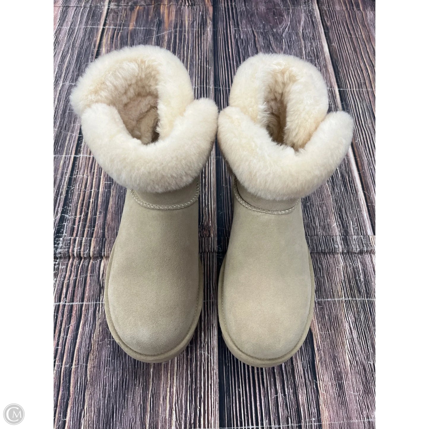 Boots Designer By Ugg In Cream, Size: 7