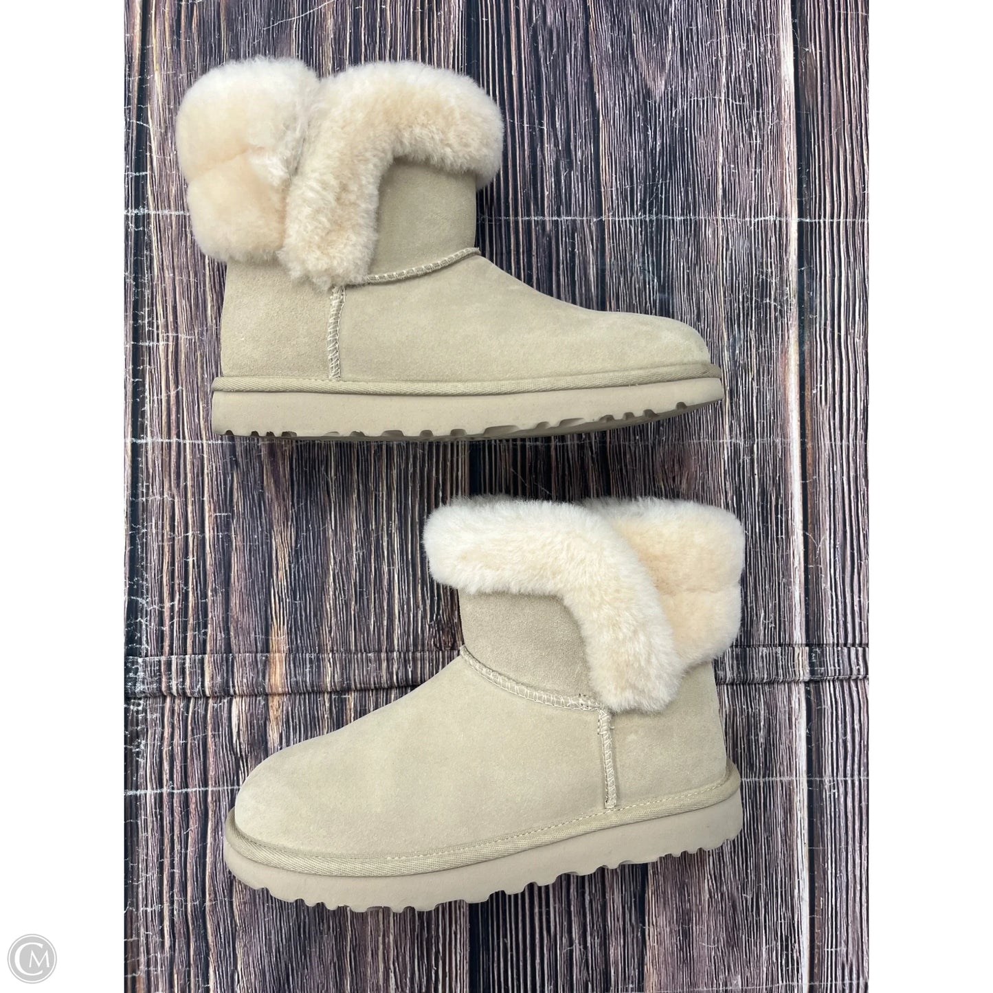 Boots Designer By Ugg In Cream, Size: 7
