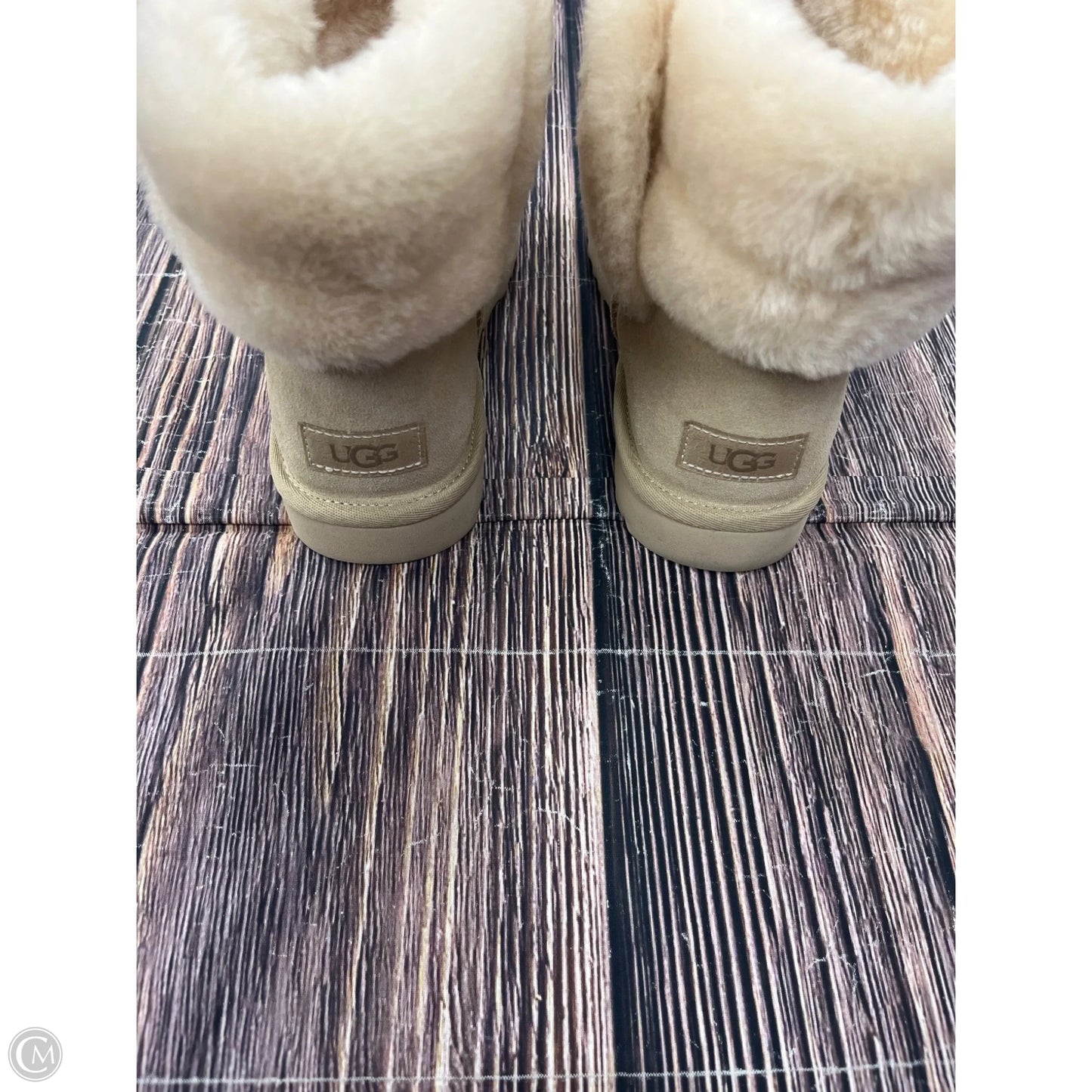Boots Designer By Ugg In Cream, Size: 7