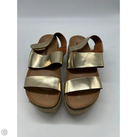 Sandals Heels Platform By Dirty Laundry In Gold, Size: 9
