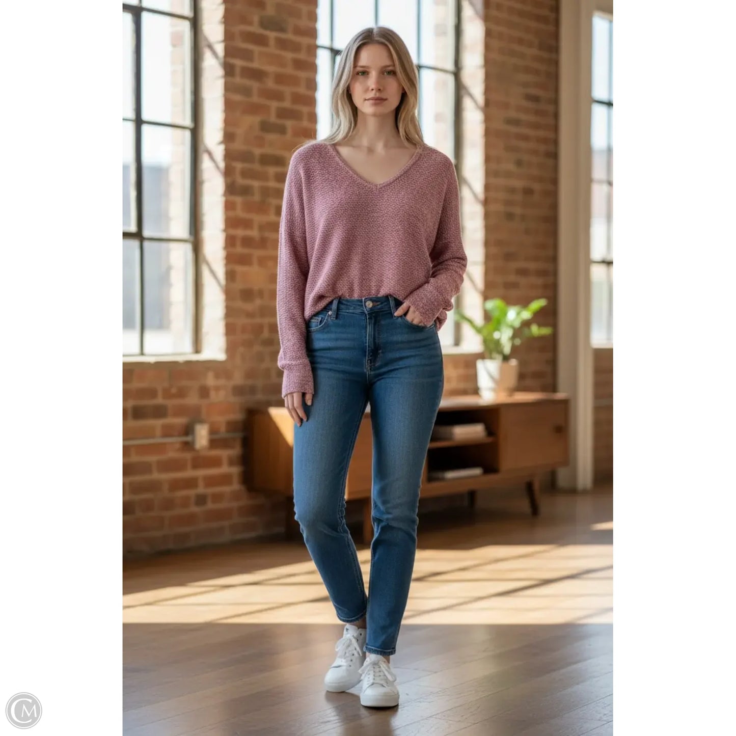 Sweater By Cmc In Pink, Size: S