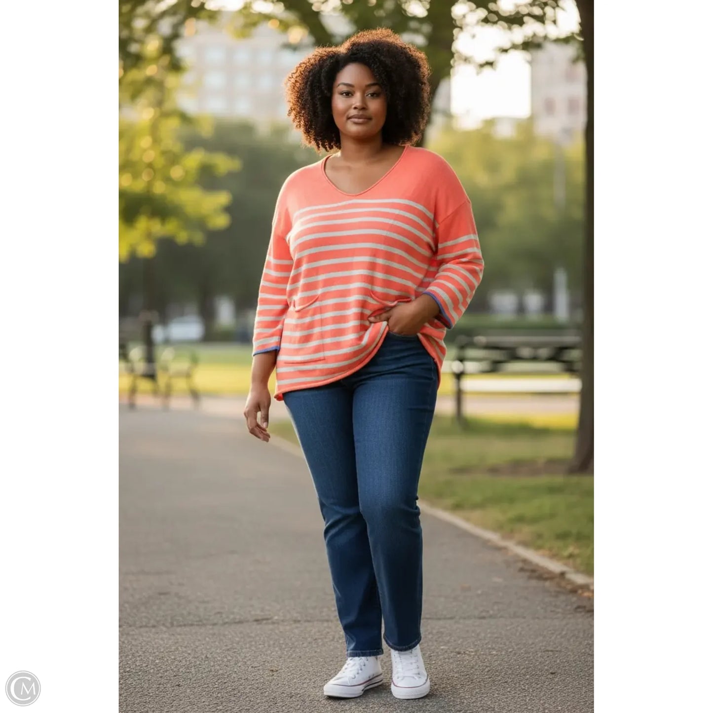 Top 3/4 Sleeve By Clothes Mentor In Pink, Size: Xs