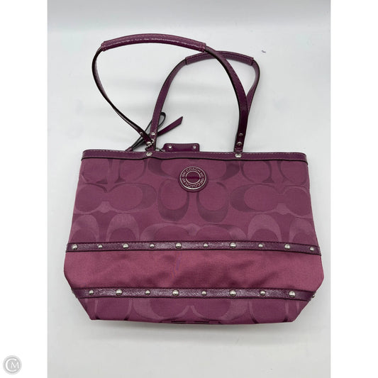 Handbag Designer By Coach, Size: Medium