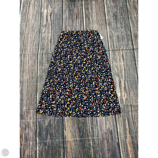 Skirt Midi By Loft In Geometric Pattern, Size: Xsp