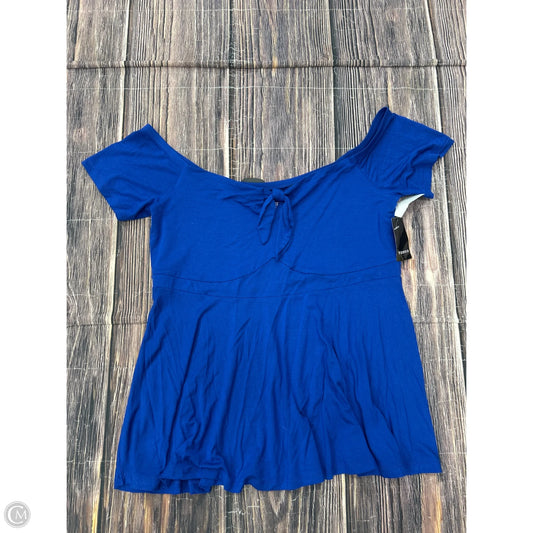 Top Short Sleeve By Torrid In Blue, Size: 1x