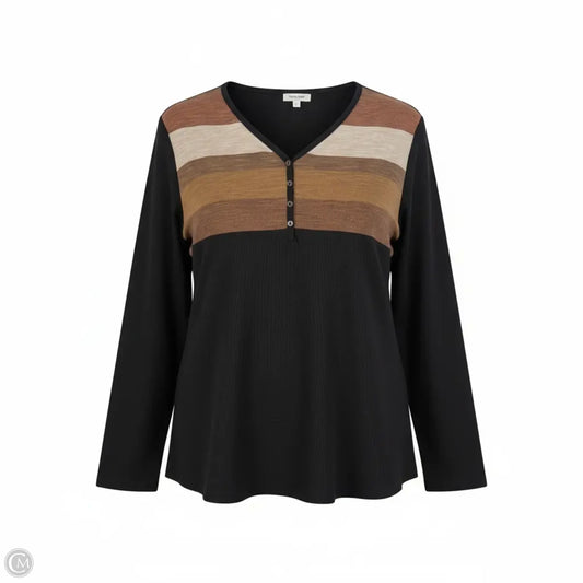 Top Long Sleeve By Maurices In Grey, Size: 3x