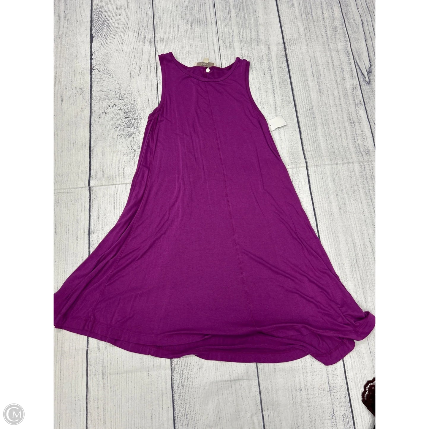 Dress Casual Midi By Loft In Purple, Size: Xs