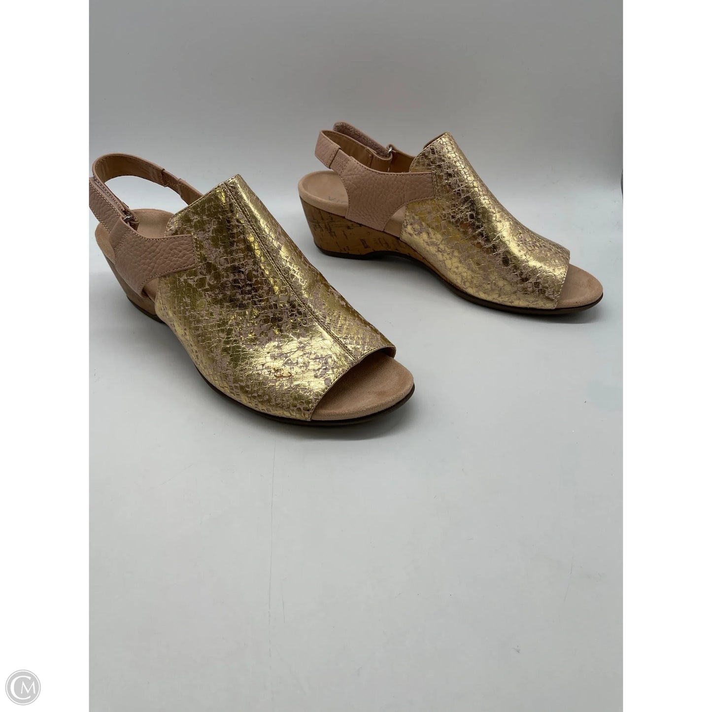 Sandals Heels Block By Vionic In Animal Print, Size: 10