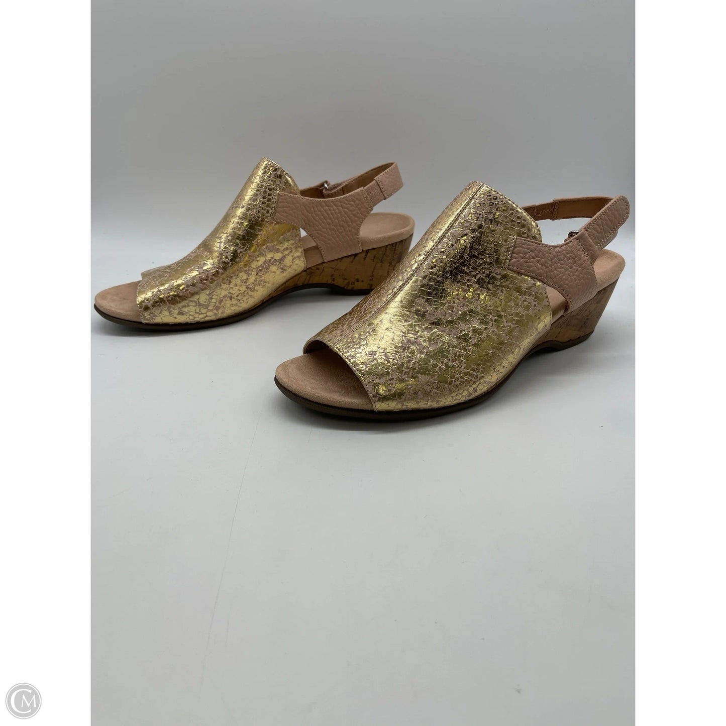 Sandals Heels Block By Vionic In Animal Print, Size: 10