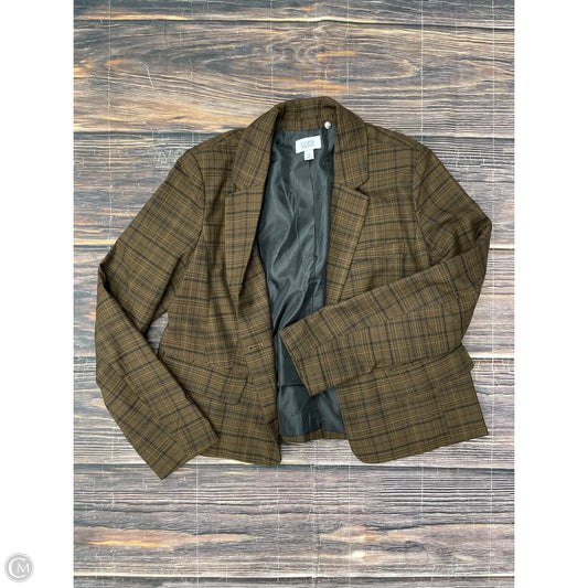 Blazer By Croft And Barrow In Plaid Pattern, Size: M