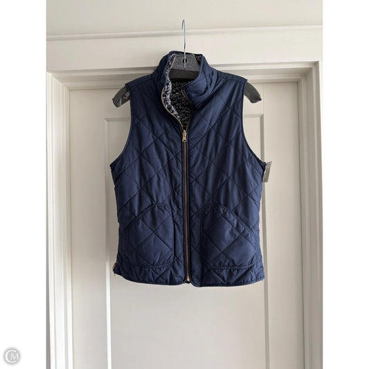 Vest Faux Fur & Sherpa By Clothes Mentor In Navy, Size: S