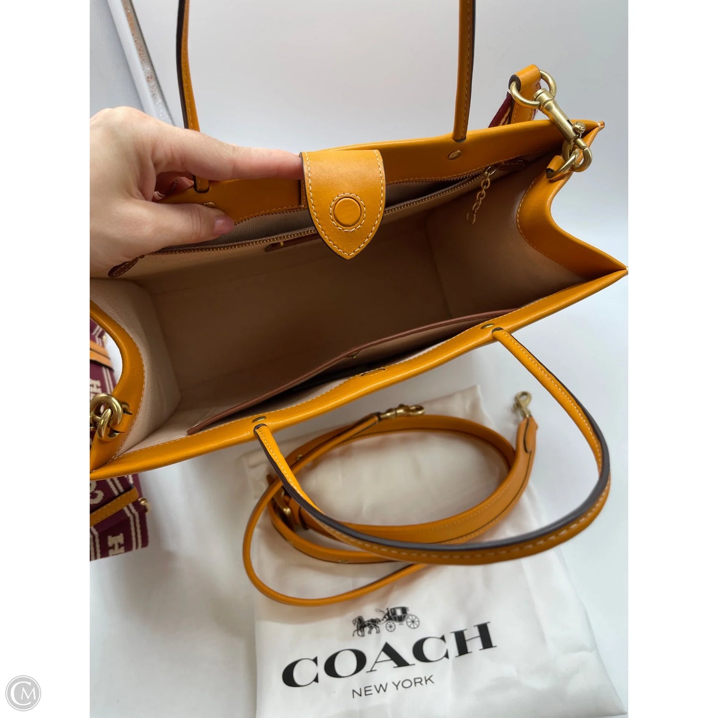 Handbag Designer By Coach, Size: Large